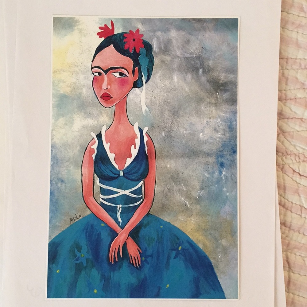 PRINT Frida Kahlo by MeloEarth
